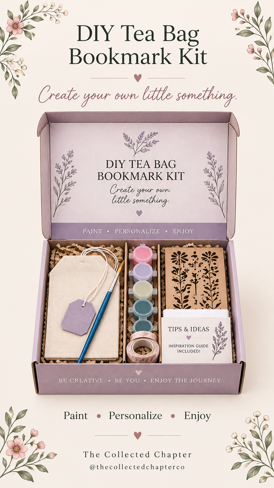Coming in October Tea Bag Bookmarks