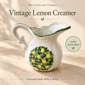 Vintage New Trends Japan Miniature Lemon Pitcher | Porcelain Creamer 5 inch