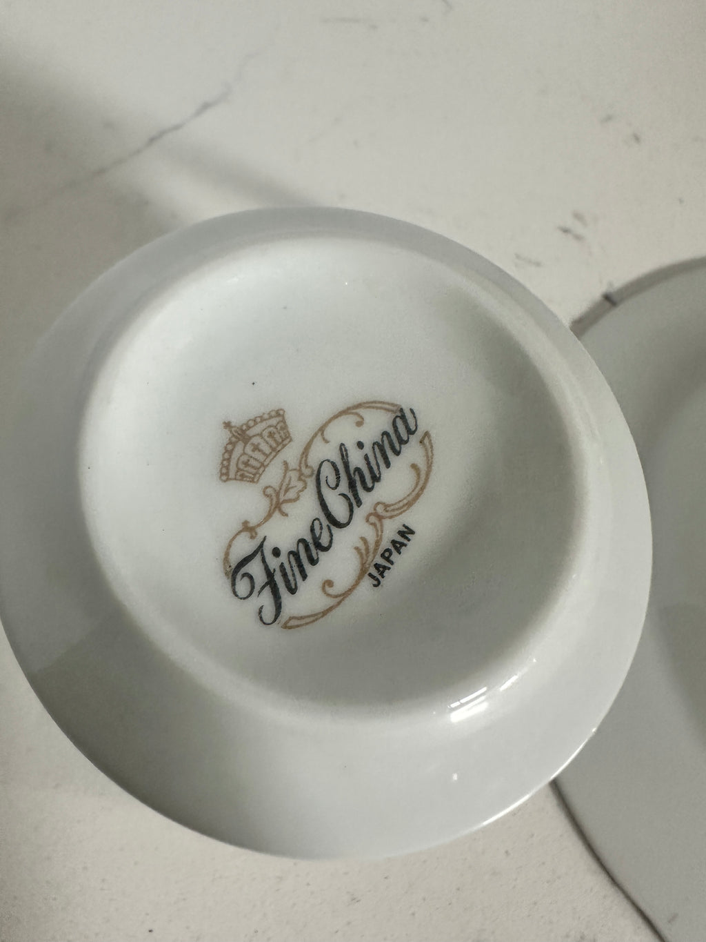 Vintage Fine China Japan Pink Rose Cups & Saucers – Set of 4 – Silver Trim – 8 Pieces