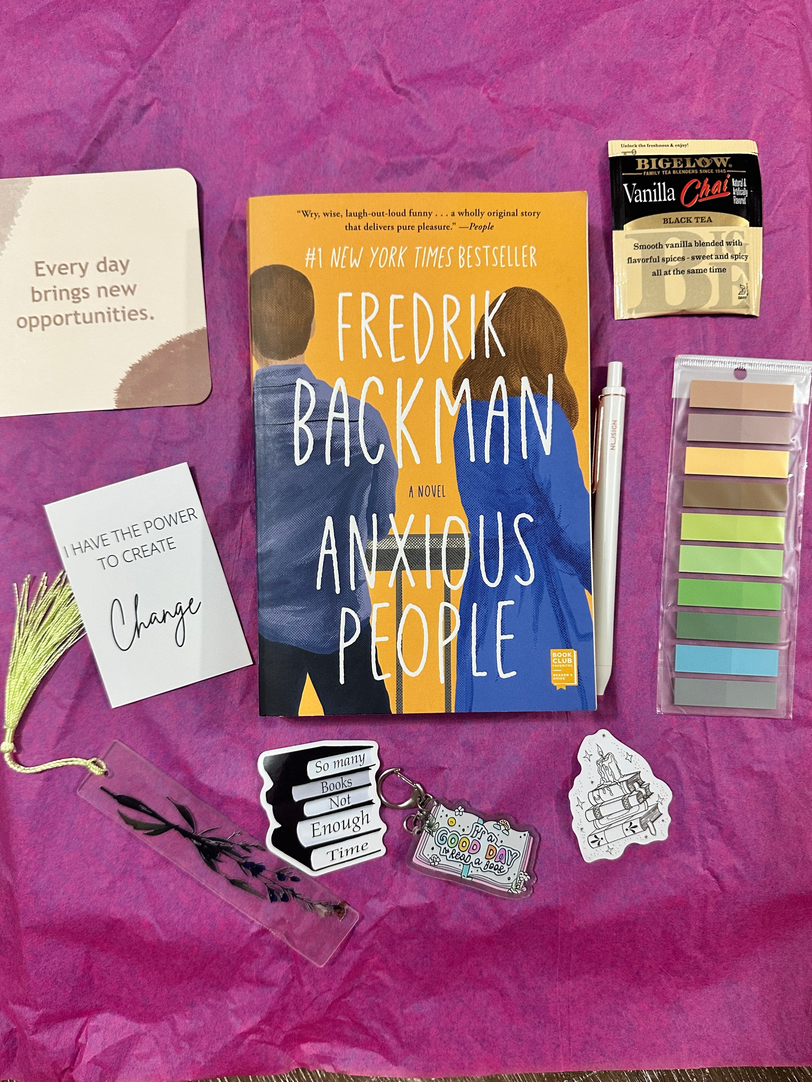 Blind Date With a Book Gift Box | Thrifted Mystery Book With Bookish Goodies | Reader Care Package | Surprise Book Lover Gift