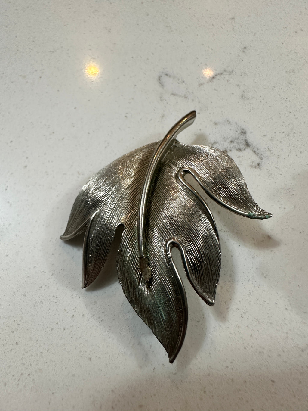 Vintage Silver Tone Leaf Brooch Set of 2 | Maple Leaf Pins | Botanical Costume Jewelry | Fall Autumn Nature Jewelry