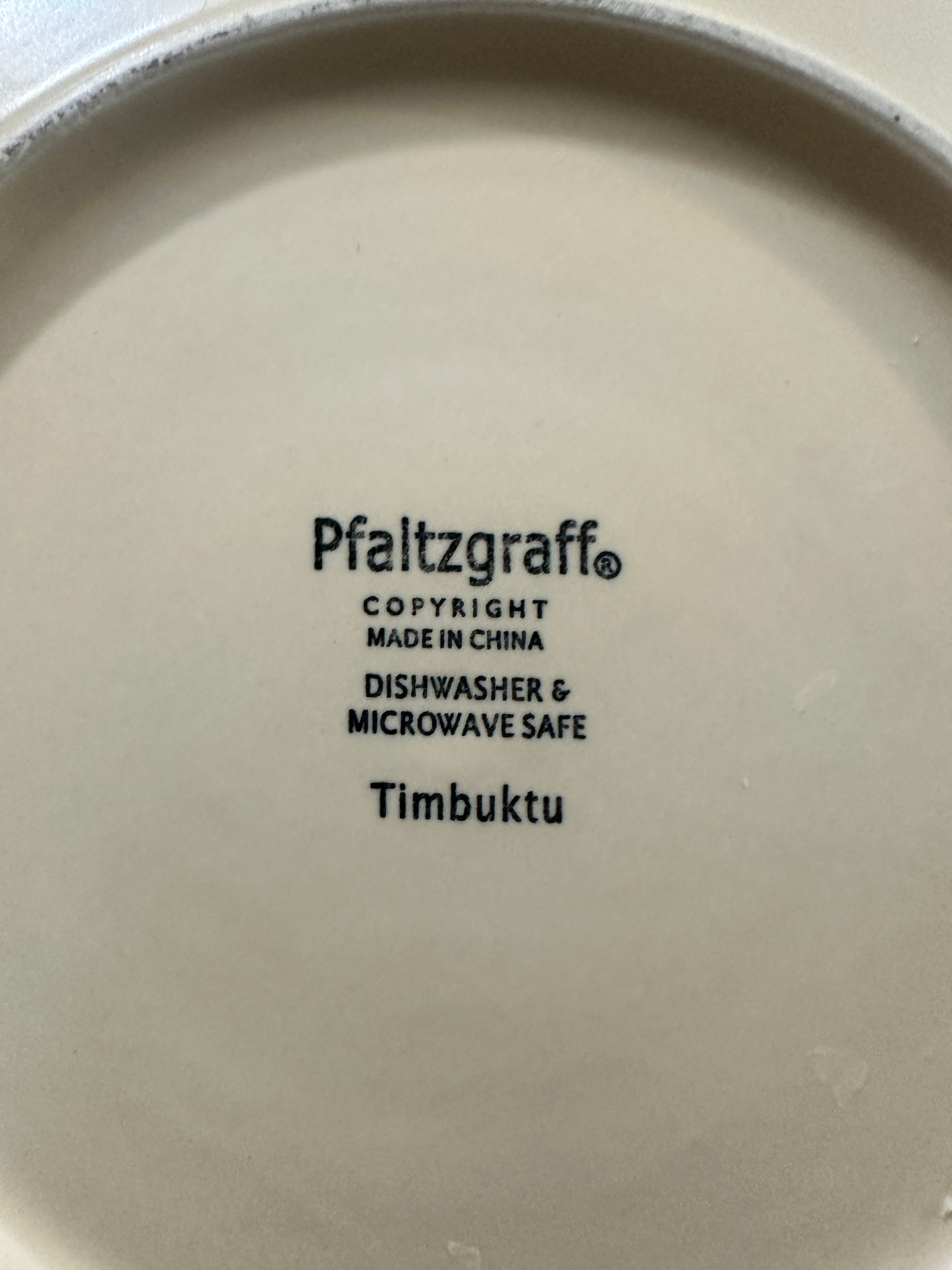 Pfaltzgraff Timbuktu Plates Set of 4 9 Inch Dinner Salad Plates Southwestern Boho Folk Art Retired Stoneware