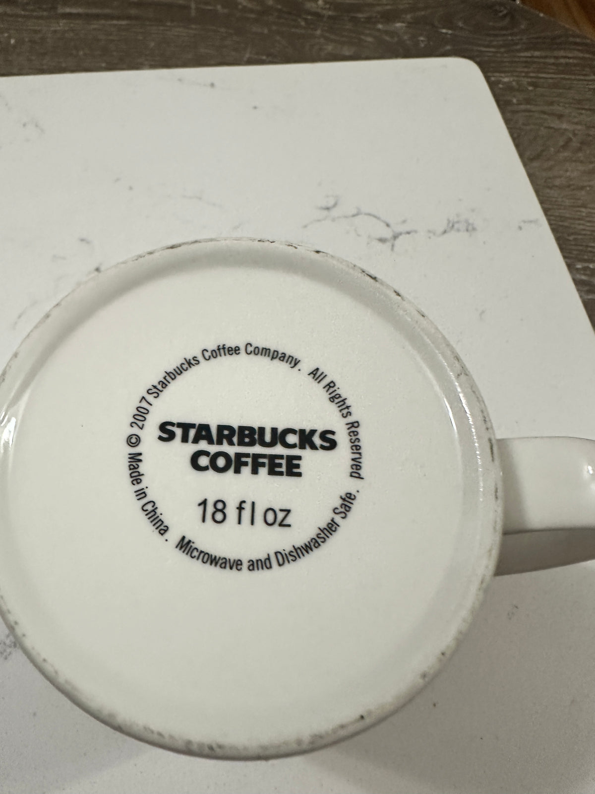 Vintage 2007 Starbucks Charlotte Queen City Mug 18 Oz Architecture Series North Carolina Skyline Coffee Cup
