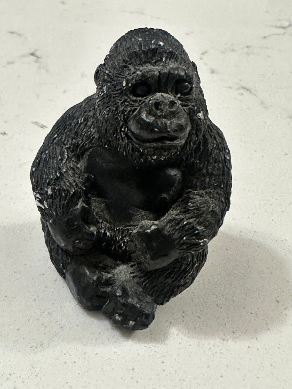 Vintage 1988 Stone Critters Gorilla Figurine United Design SCL-009 Littles 2 Inch Miniature Gorilla Made in USA