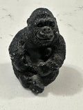 Vintage 1988 Stone Critters Gorilla Figurine United Design SCL-009 Littles 2 Inch Miniature Gorilla Made in USA
