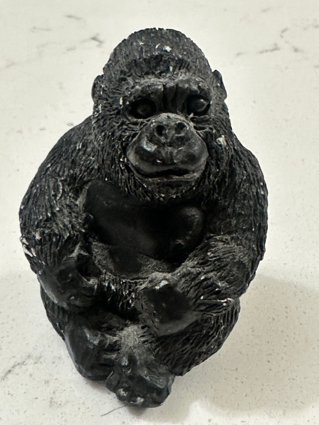Vintage 1988 Stone Critters Gorilla Figurine United Design SCL-009 Littles 2 Inch Miniature Gorilla Made in USA