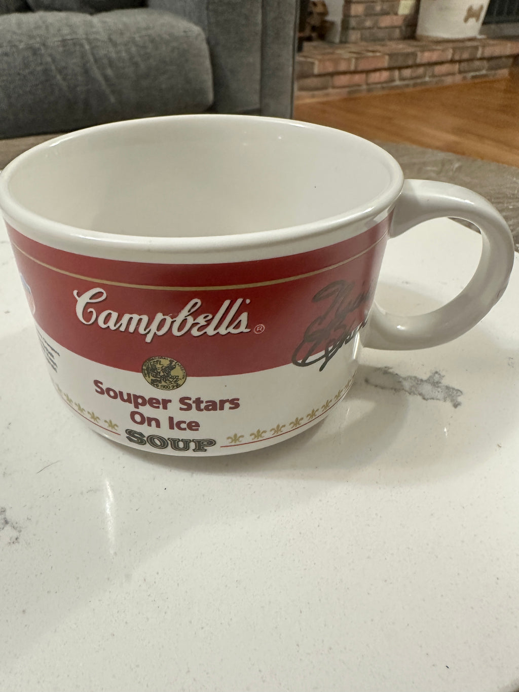 1998 Campbell’s Soup “Super Stars on Ice” Oversized Mug – Michelle Kwan, Tara Lipinski, Nicole Bobek – Westwood Collectible