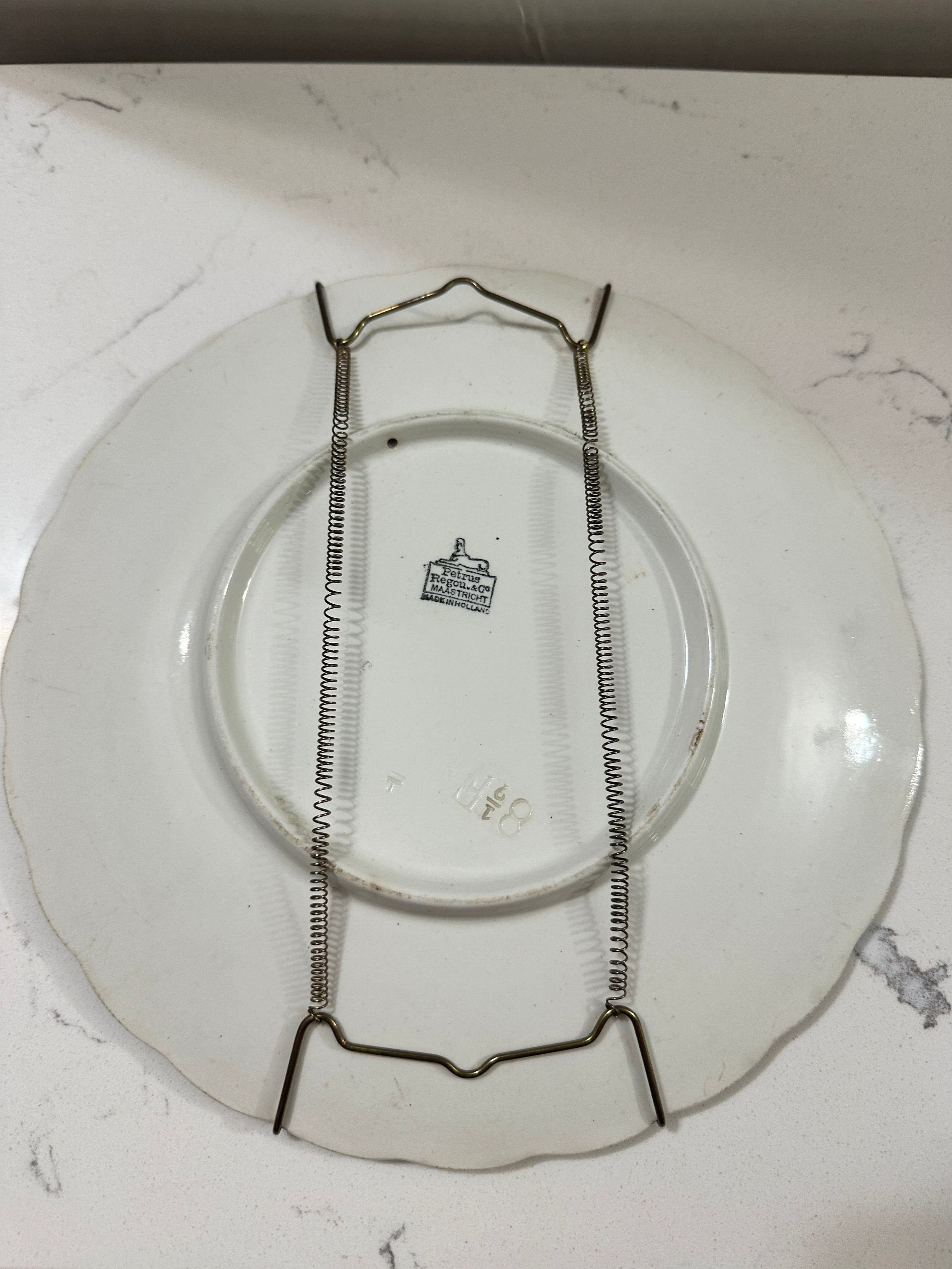 Vintage Petrus Regout Maastricht Holland Pear Wall Plate | Dutch Decorative Fruit Plate | Mid Century Kitchen Decor | Cottage Farmhouse