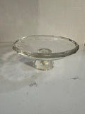 Oleg Cassini Crystal Pedestal Centerpiece Bowl