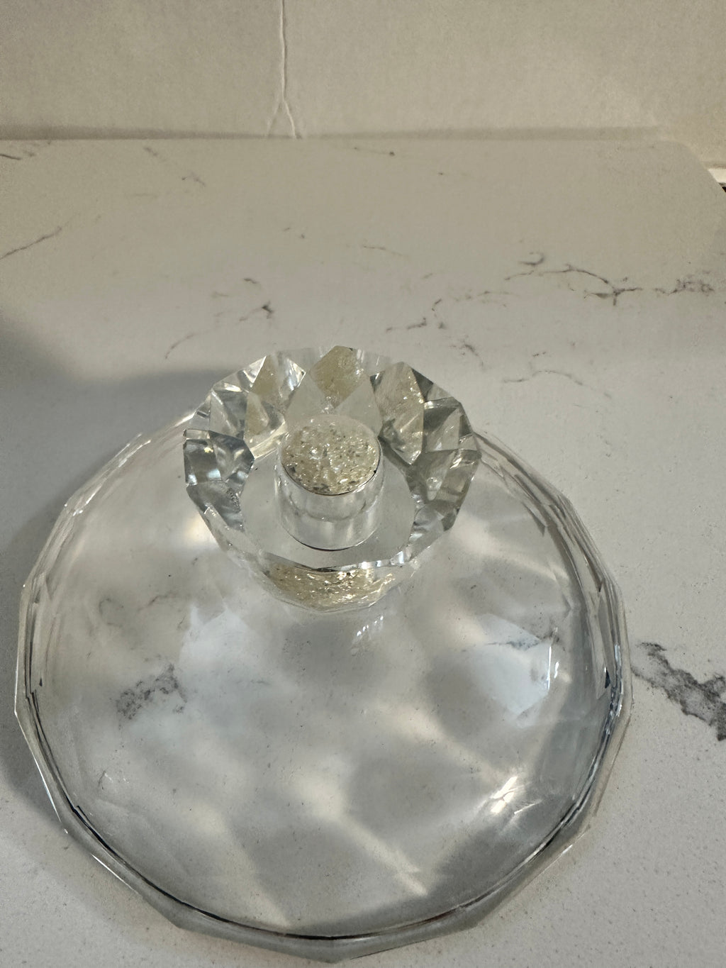 Oleg Cassini Crystal Pedestal Centerpiece Bowl