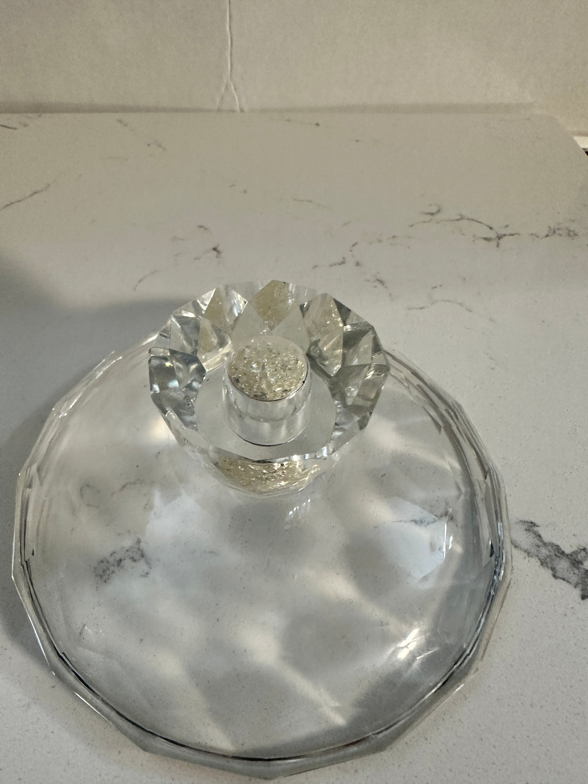 Oleg Cassini Crystal Pedestal Centerpiece Bowl
