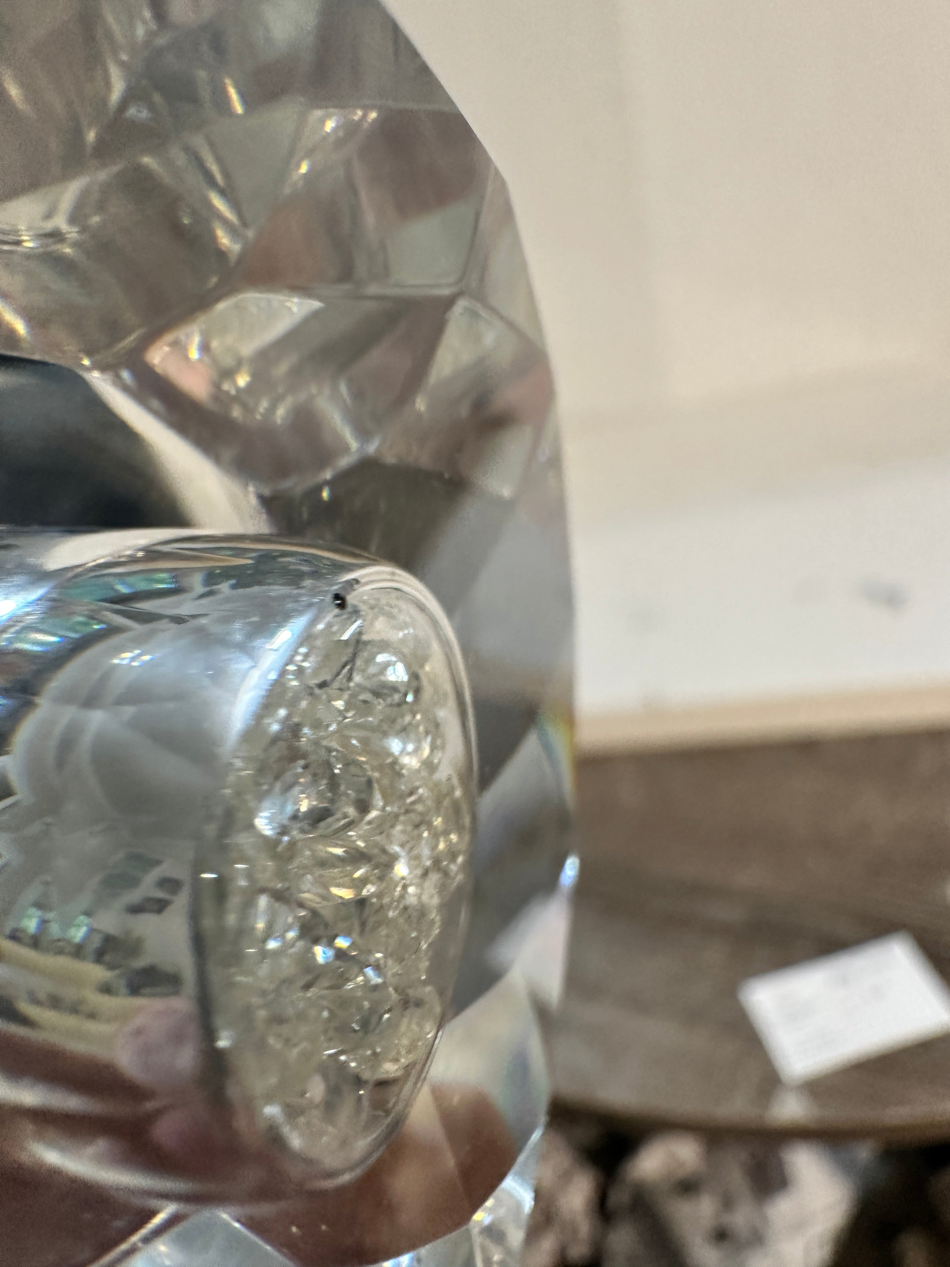 Oleg Cassini Crystal Pedestal Centerpiece Bowl