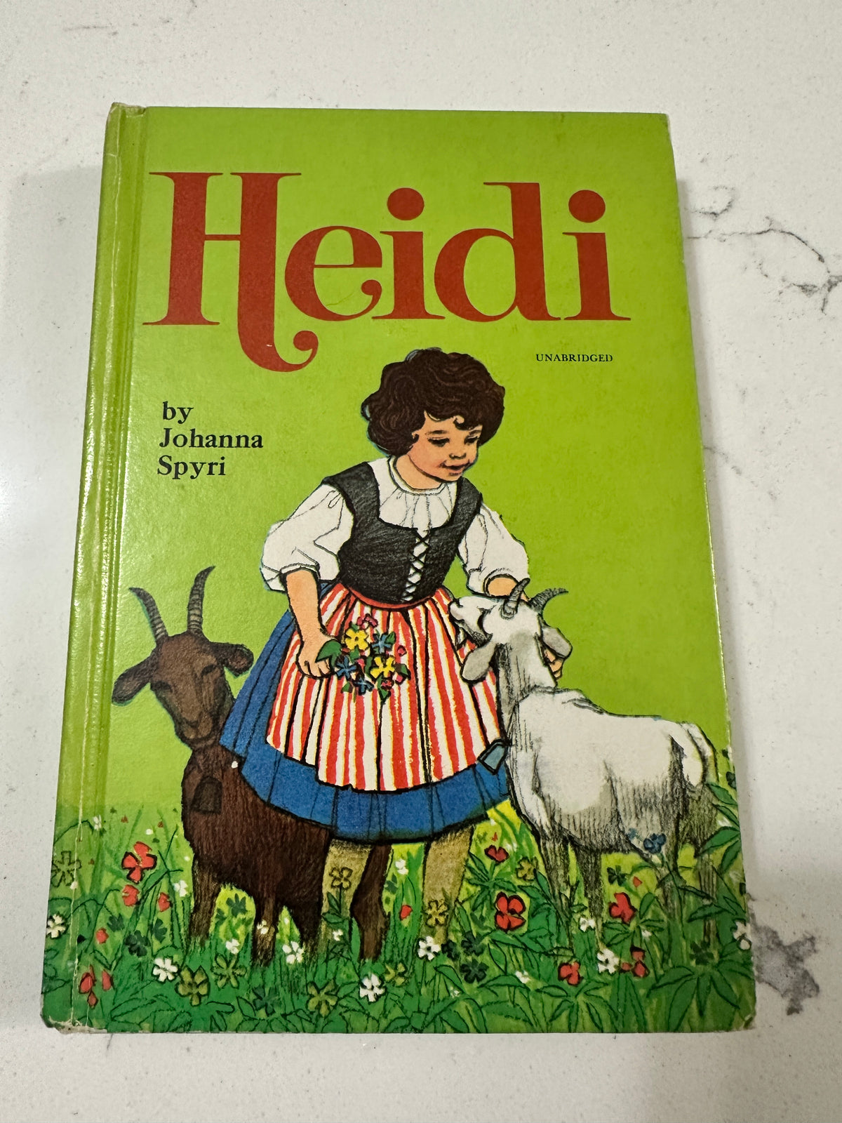 Vintage 1970 Heidi by Johanna Spyri – Whitman Classics Hardcover – Illustrated by Eleanor Mill
