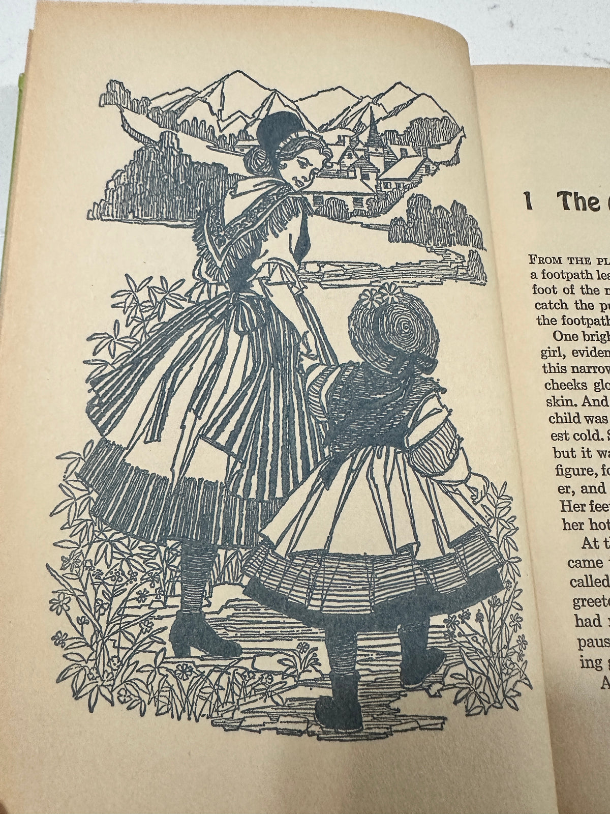 Vintage 1970 Heidi by Johanna Spyri – Whitman Classics Hardcover – Illustrated by Eleanor Mill