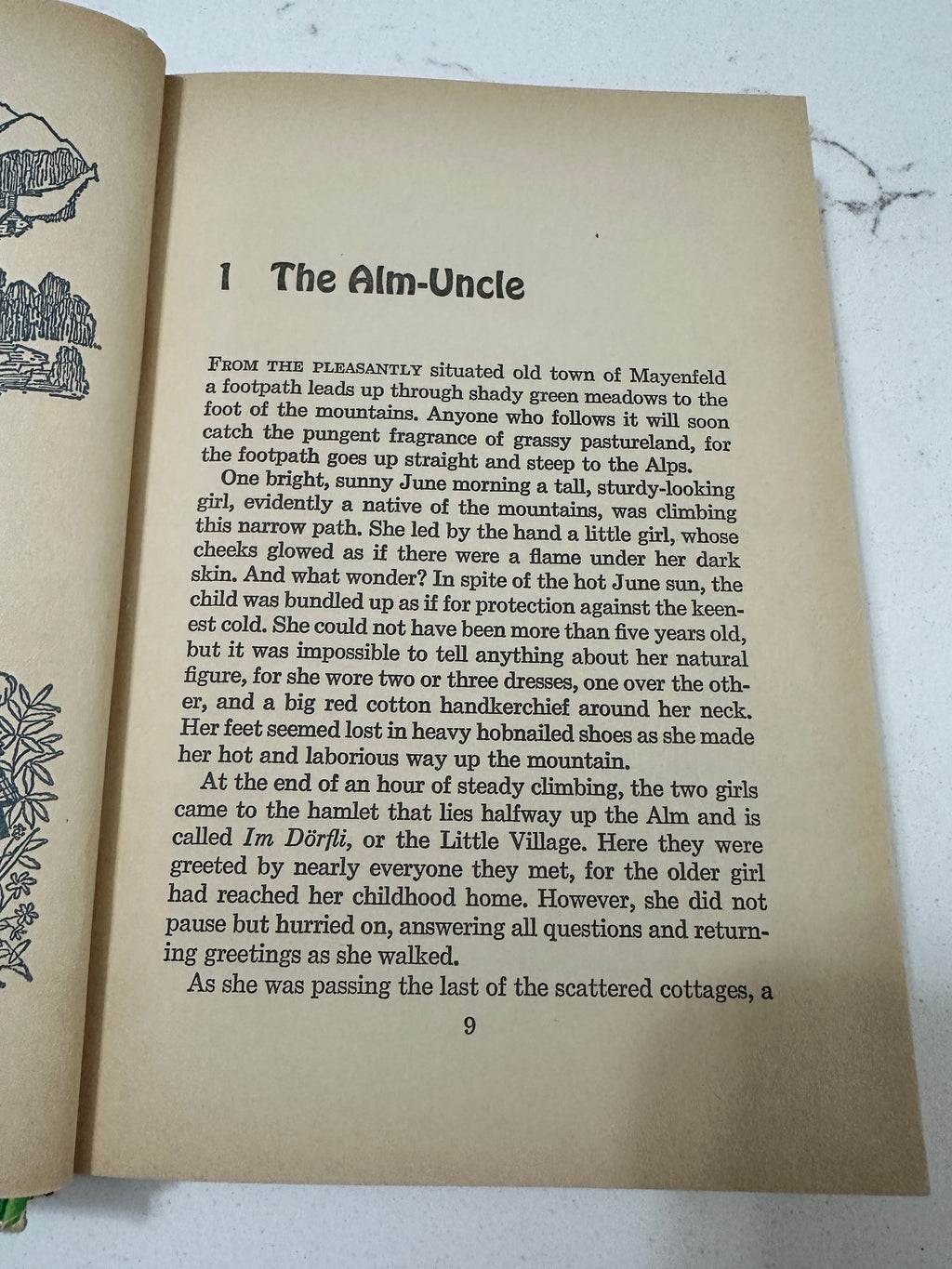 Vintage 1970 Heidi by Johanna Spyri – Whitman Classics Hardcover – Illustrated by Eleanor Mill
