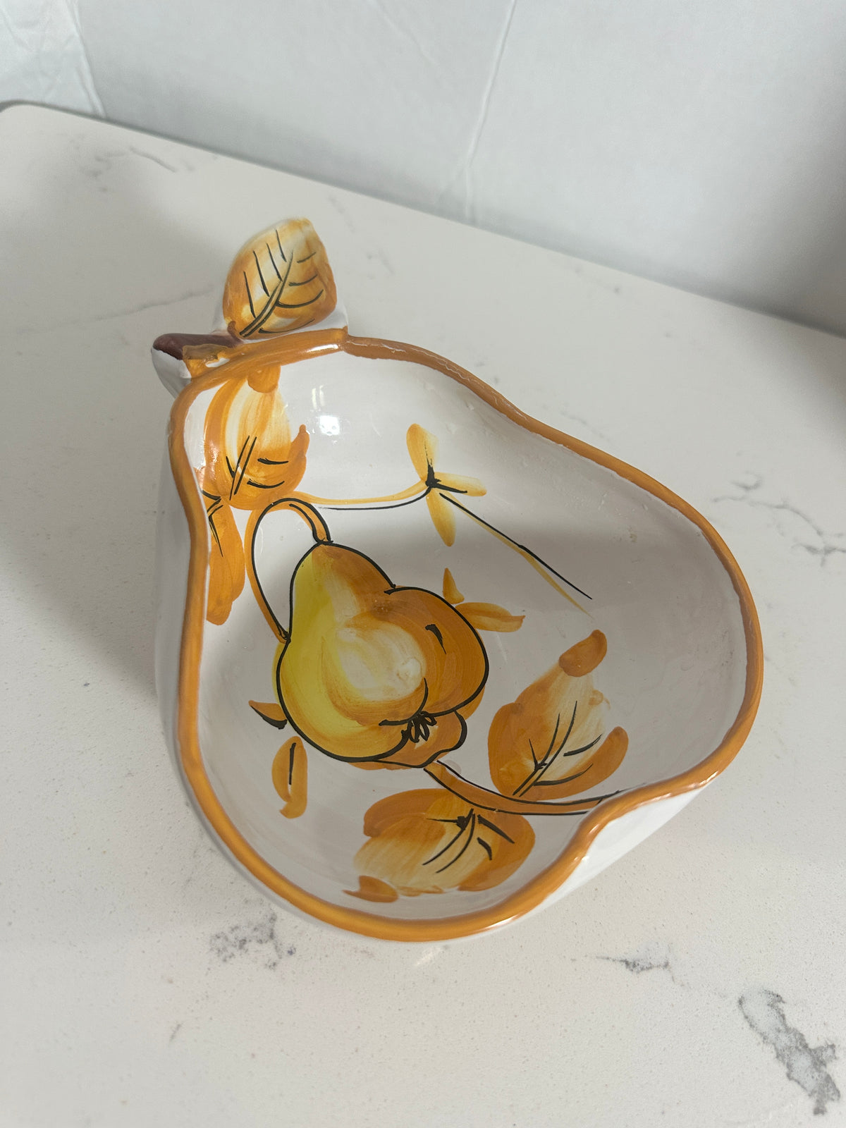 Vintage Hand-Painted Ceramic Fruit Bowls – Set of 3 | 8"