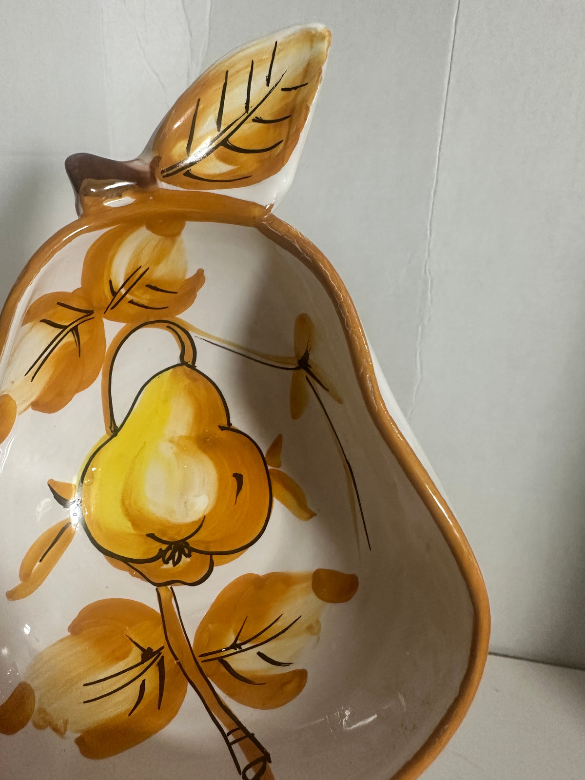 Vintage Hand-Painted Ceramic Fruit Bowls – Set of 3 | 8"