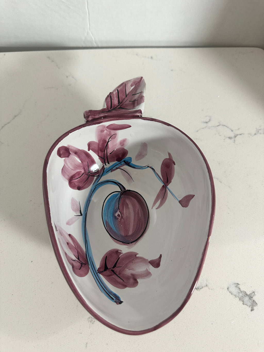 Vintage Hand-Painted Ceramic Fruit Bowls – Set of 3 | 8"