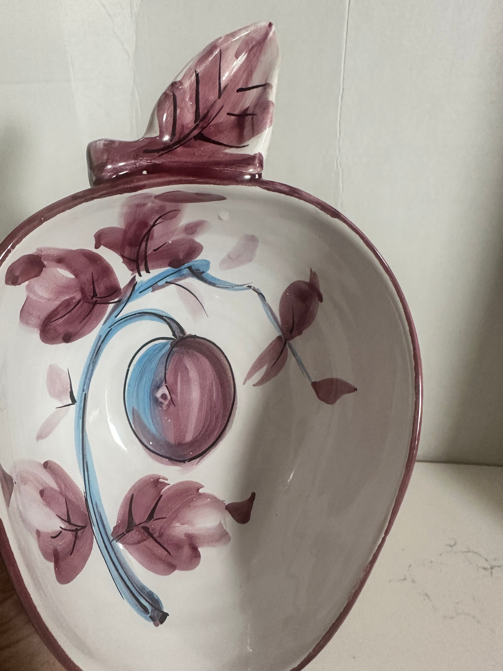 Vintage Hand-Painted Ceramic Fruit Bowls – Set of 3 | 8"