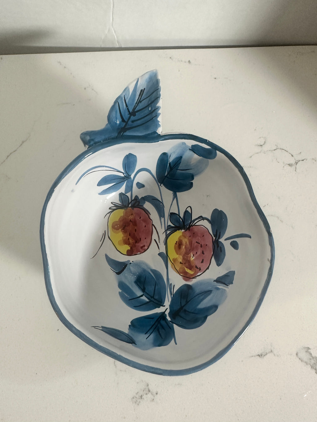 Vintage Hand-Painted Ceramic Fruit Bowls – Set of 3 | 8"