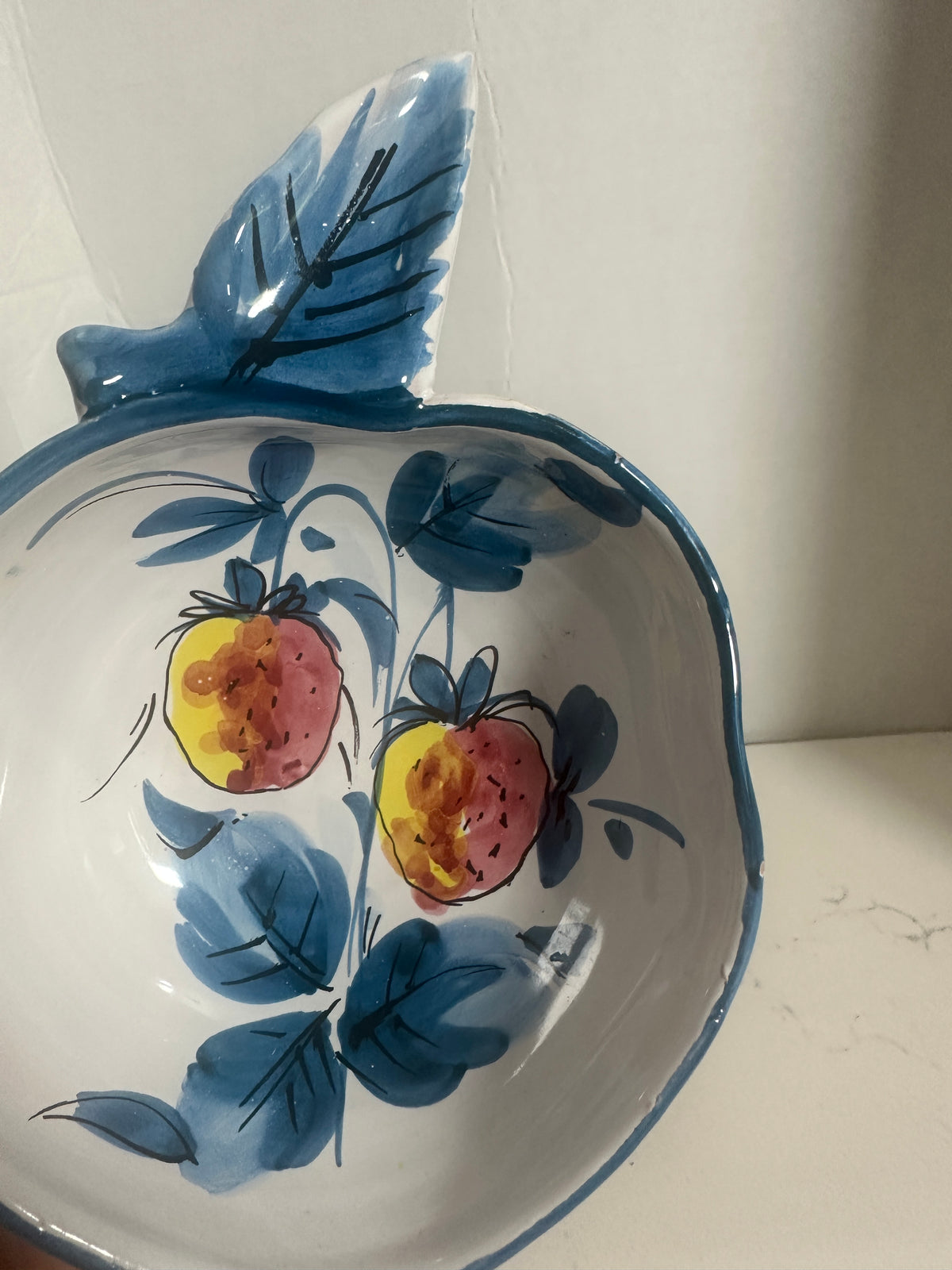Vintage Hand-Painted Ceramic Fruit Bowls – Set of 3 | 8"