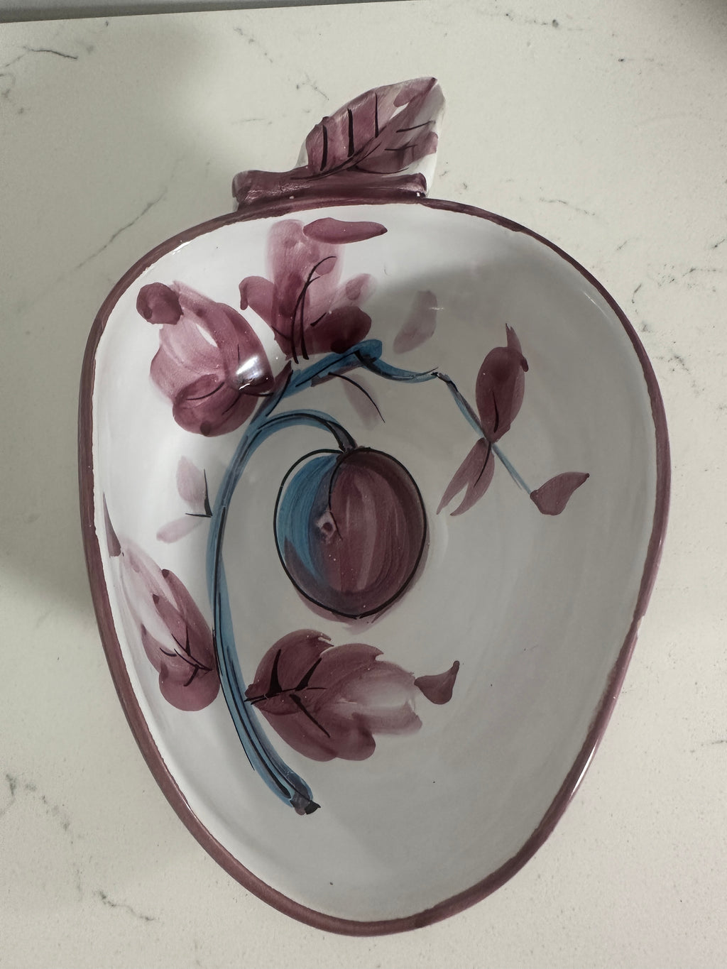 Vintage Hand-Painted Ceramic Fruit Bowls – Set of 3 | 8"