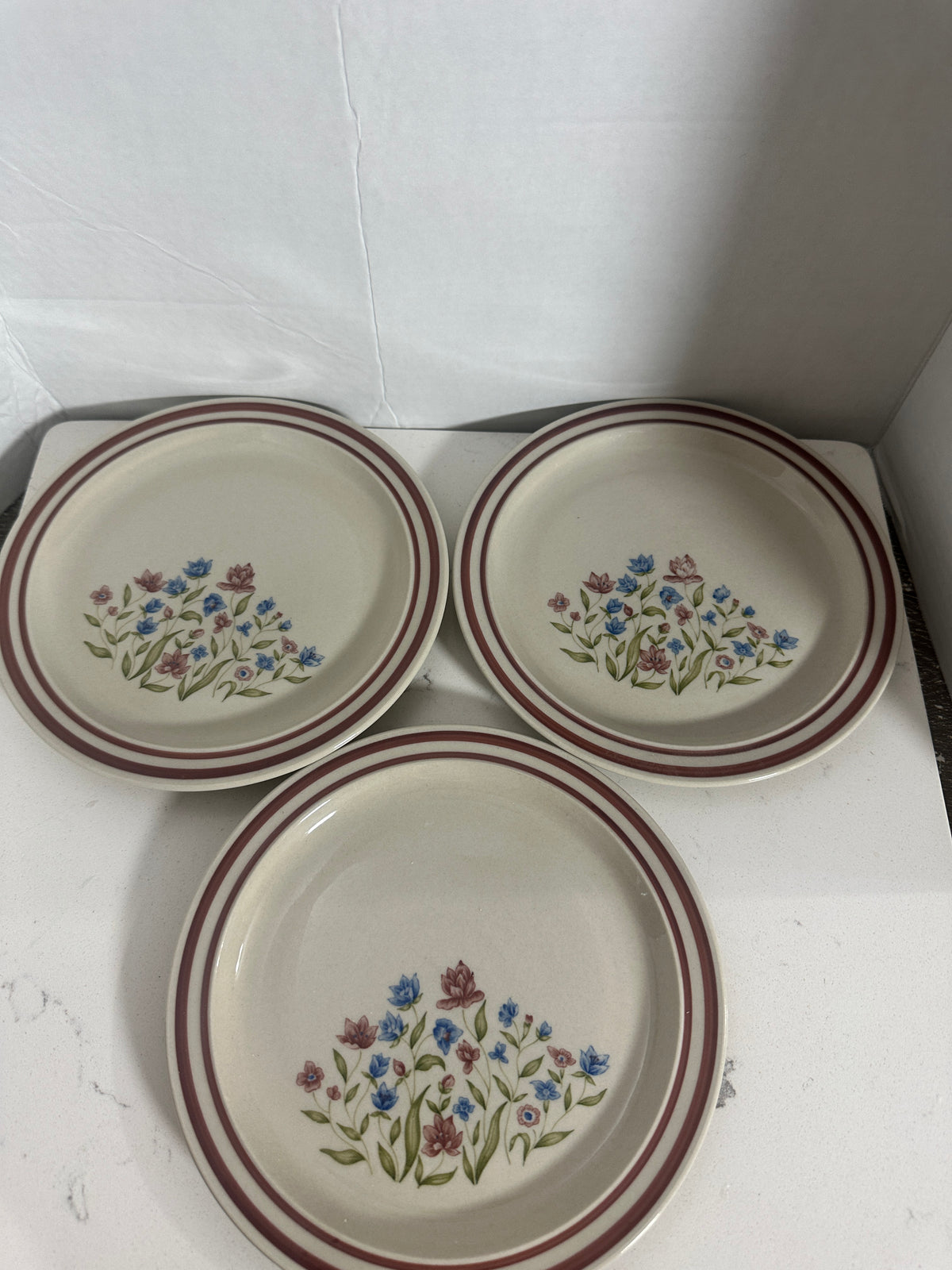 Vintage 1985 Newcor Good Earth Stoneware Plates – Set of 3 | 9"