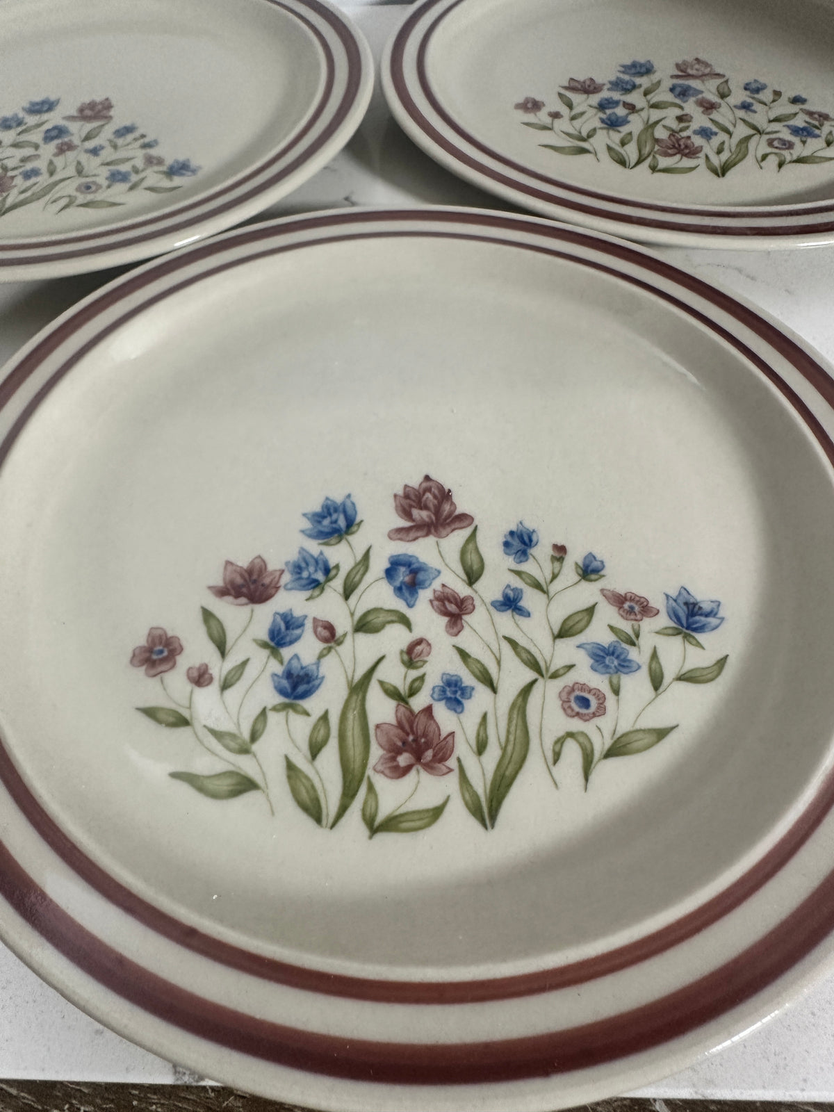 Vintage 1985 Newcor Good Earth Stoneware Plates – Set of 3 | 9"