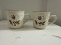 Vintage Cumberland Mayblossom Stoneware Mugs – Set of 2 | Japan | 3"