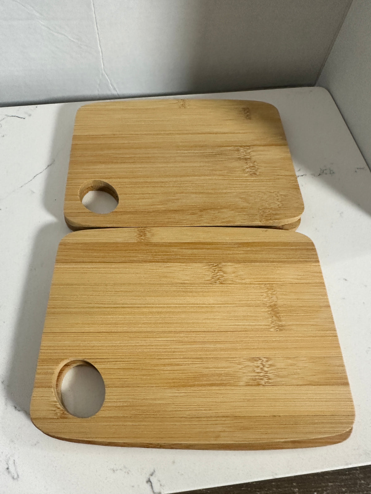Set of 4 Small Bamboo Cutting / Serving Boards – 8 Inch