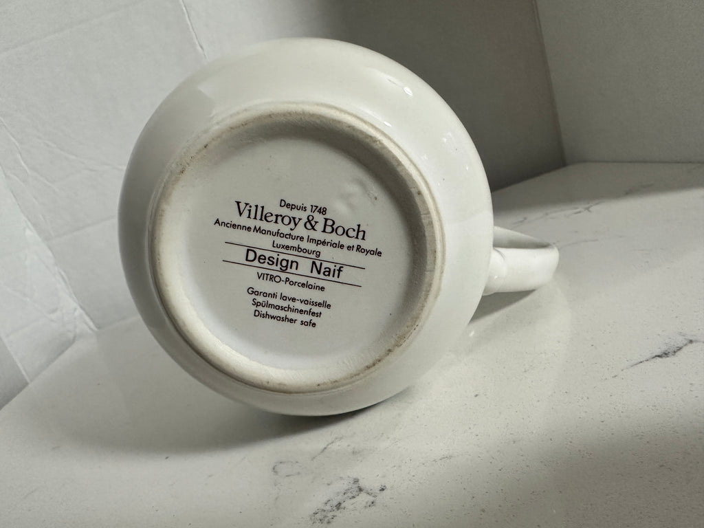 Villeroy & Boch Design Naif 5" Porcelain Pitcher / Creamer – Man with Donkey Farm Scene