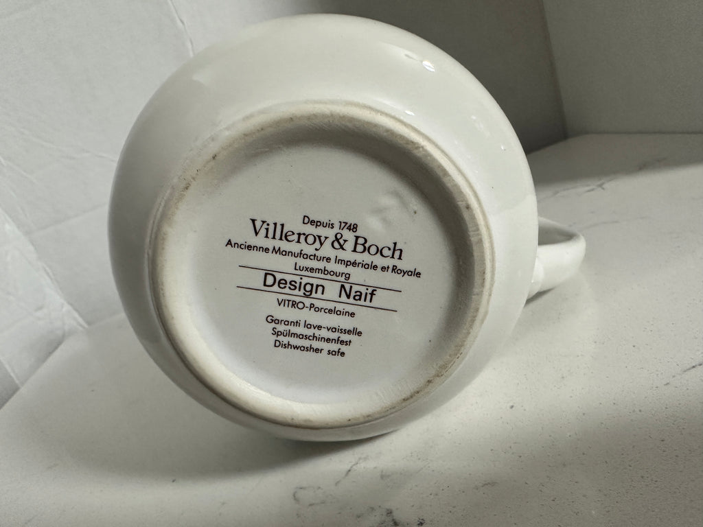 Villeroy & Boch Design Naif 5" Porcelain Pitcher / Creamer – Man with Donkey Farm Scene