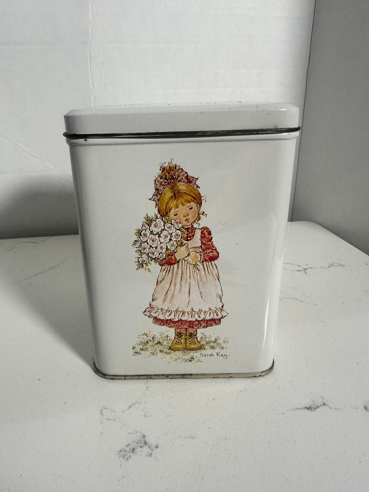 Sarah Kay Illustrated Lidded Metal Tin | 6 × 4 Inches