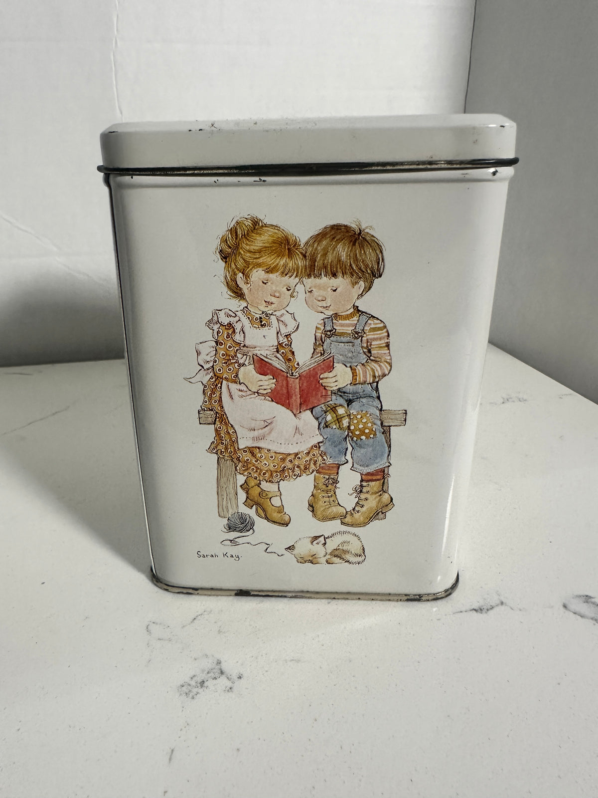 Sarah Kay Illustrated Lidded Metal Tin | 6 × 4 Inches