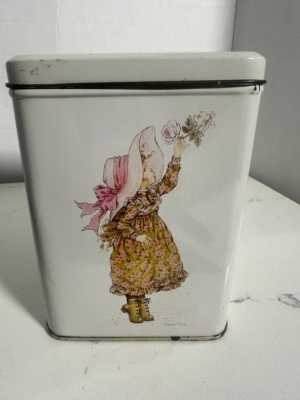 Sarah Kay Illustrated Lidded Metal Tin | 6 × 4 Inches