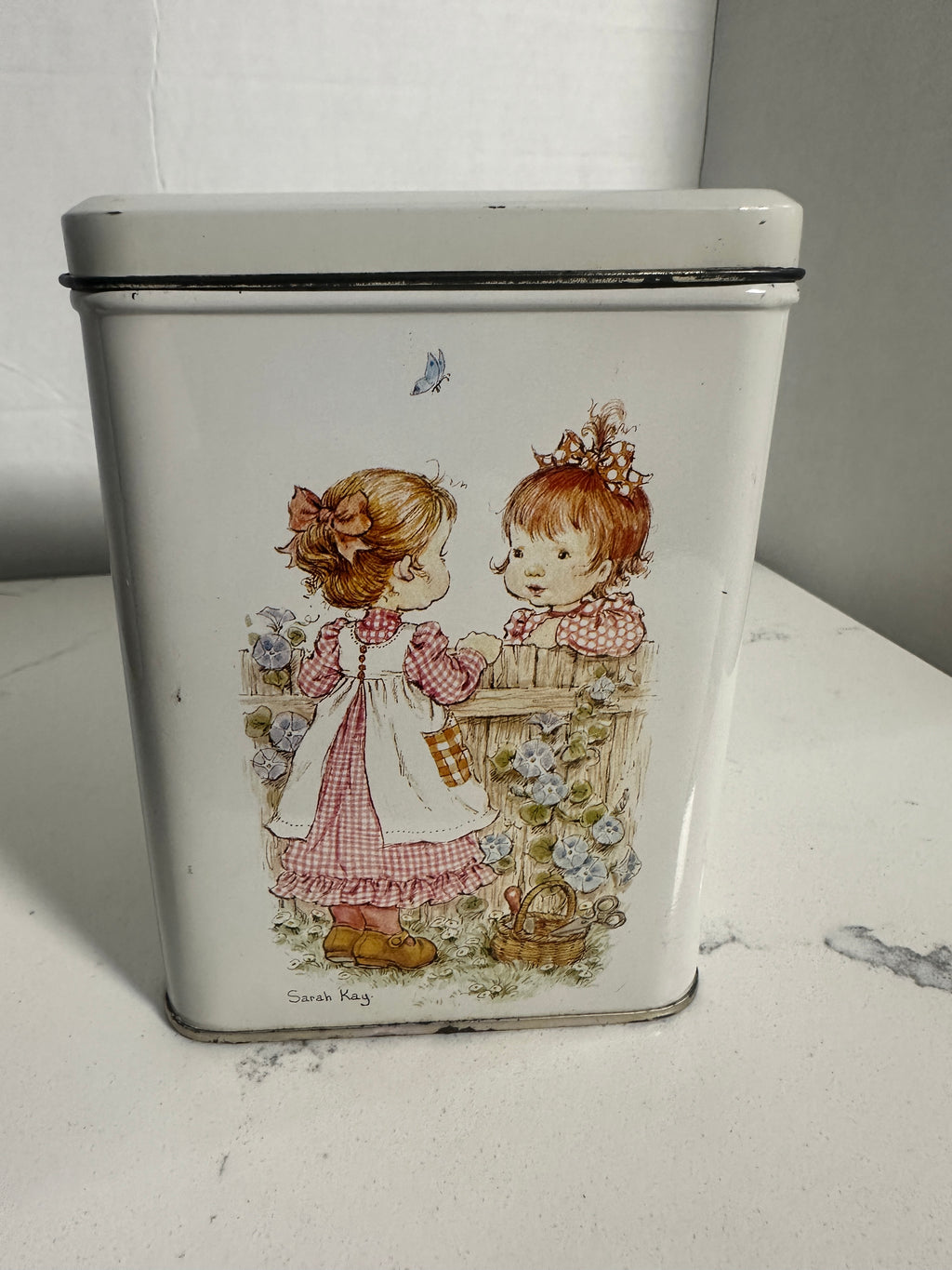 Sarah Kay Illustrated Lidded Metal Tin | 6 × 4 Inches