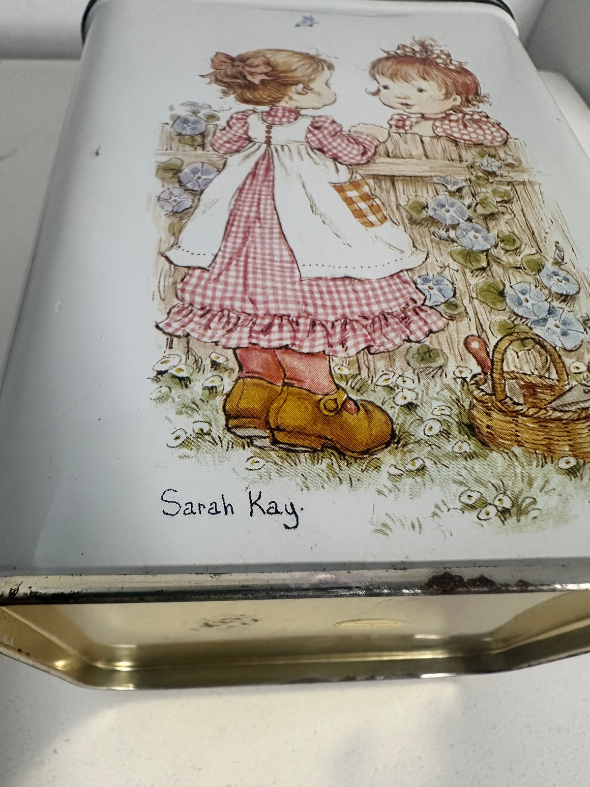Sarah Kay Illustrated Lidded Metal Tin | 6 × 4 Inches