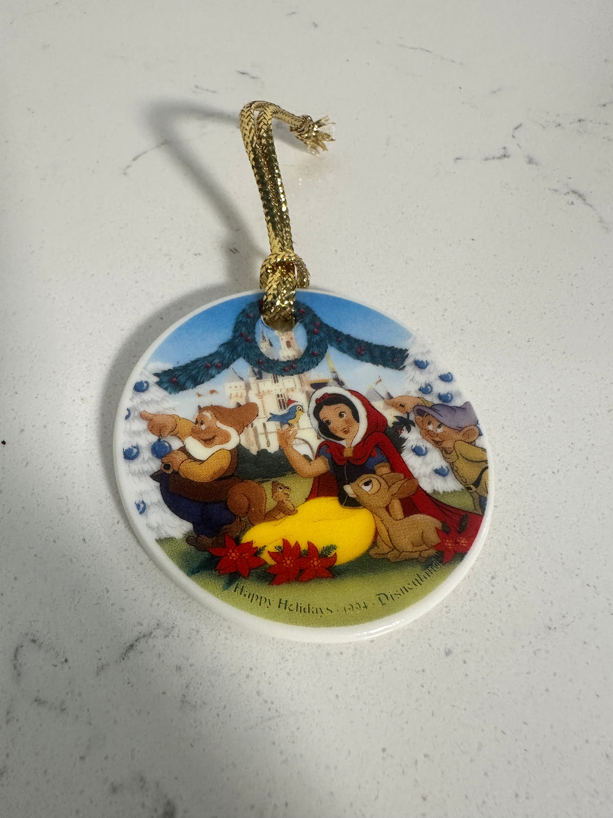 1994 Disneyland Snow White Christmas Ornament with Box | 2½ Inches