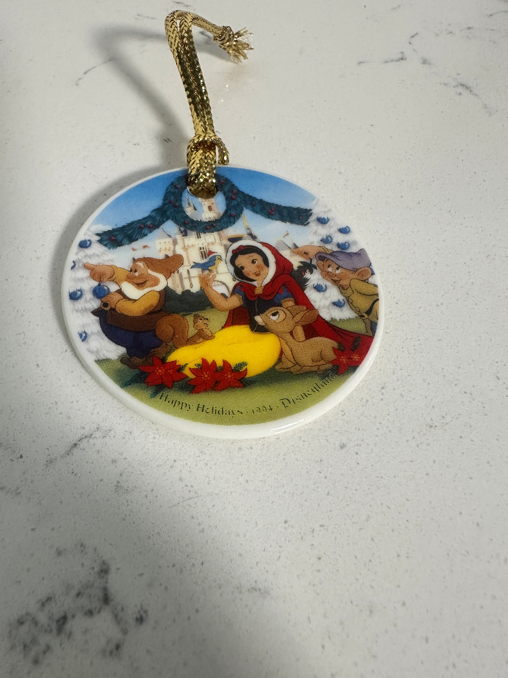 1994 Disneyland Snow White Christmas Ornament with Box | 2½ Inches