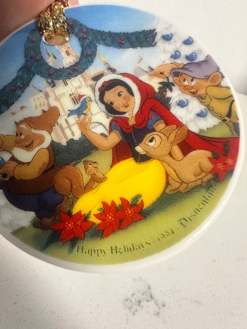 1994 Disneyland Snow White Christmas Ornament with Box | 2½ Inches