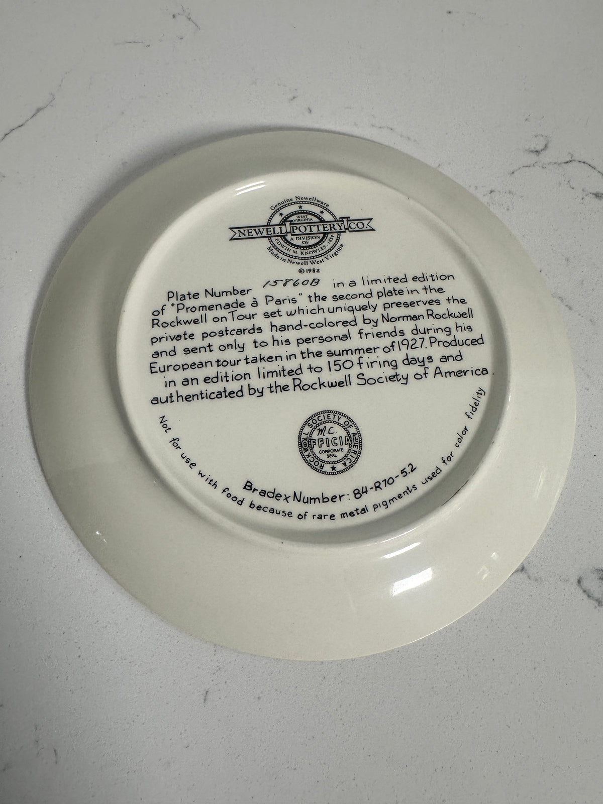 Norman Rockwell “Die Walk am Rhein” Collector Plate | 7½ Inches
