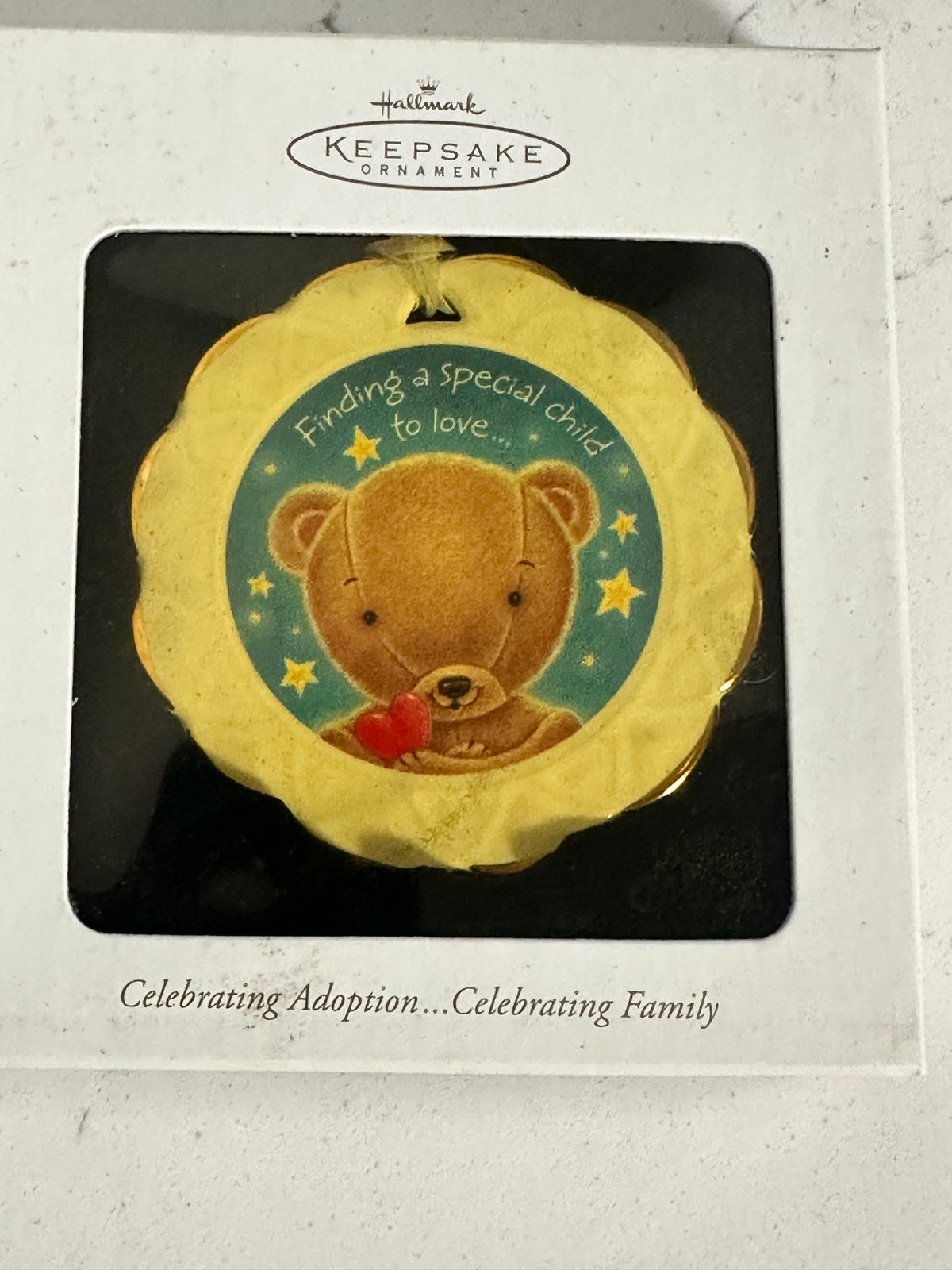 2002 Hallmark Keepsake Celebrating Adoption Ornament | Porcelain