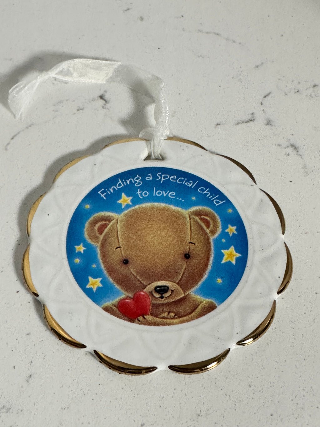 2002 Hallmark Keepsake Celebrating Adoption Ornament | Porcelain