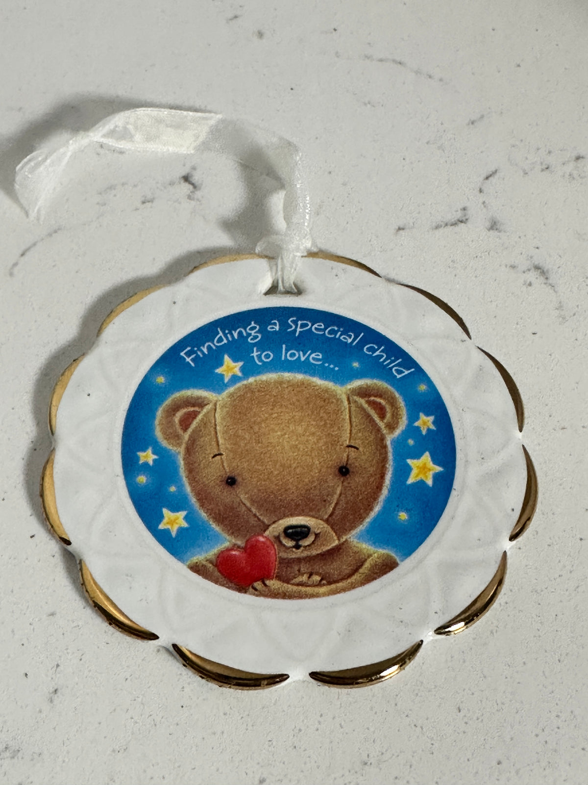 2002 Hallmark Keepsake Celebrating Adoption Ornament | Porcelain