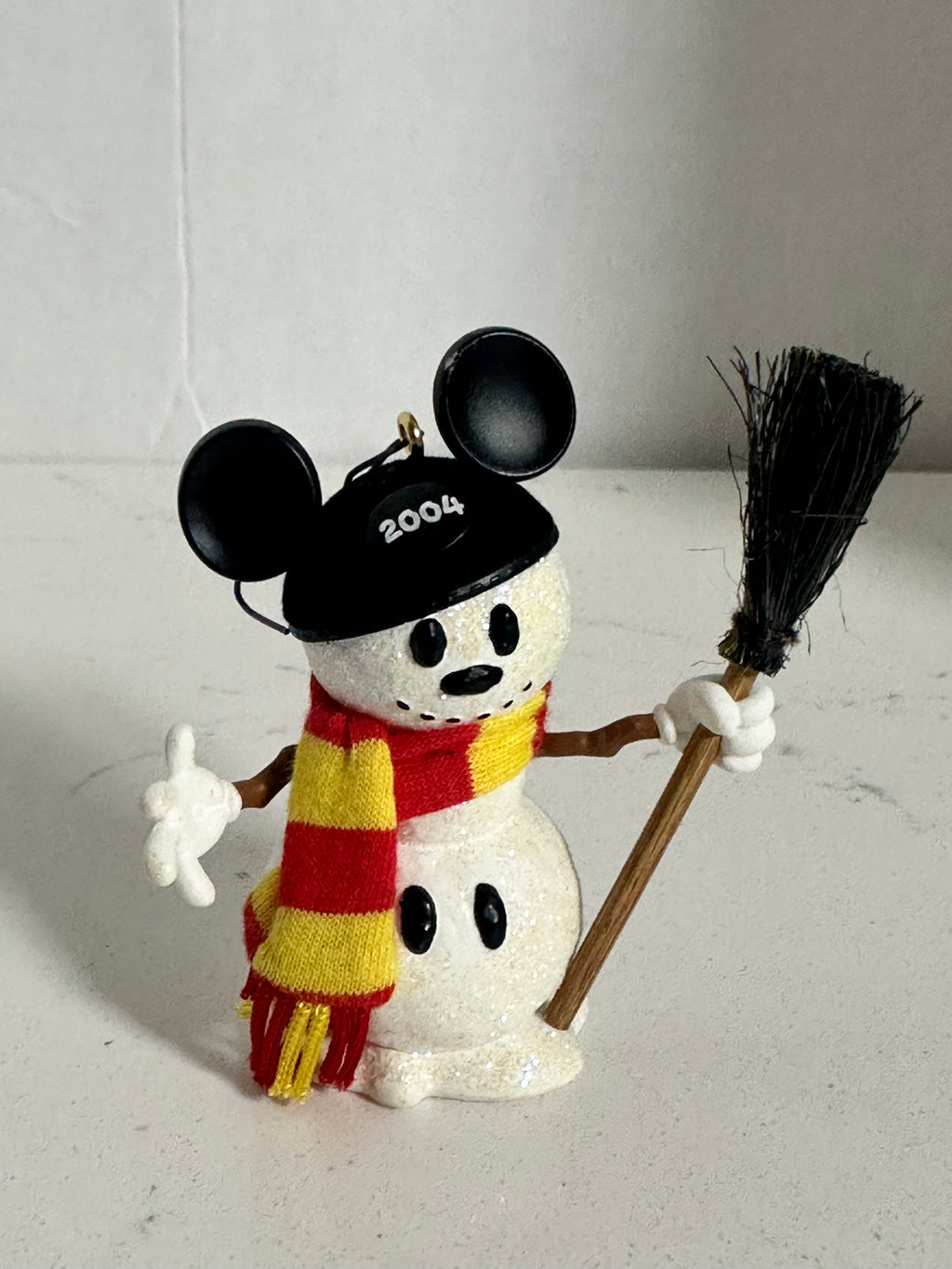 2004 Hallmark Disney “Snow Sculpture” Mickey Mouse Ornament | 3 Inches