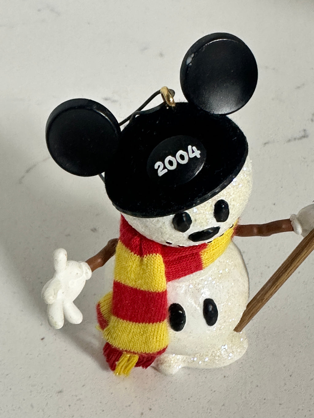 2004 Hallmark Disney “Snow Sculpture” Mickey Mouse Ornament | 3 Inches