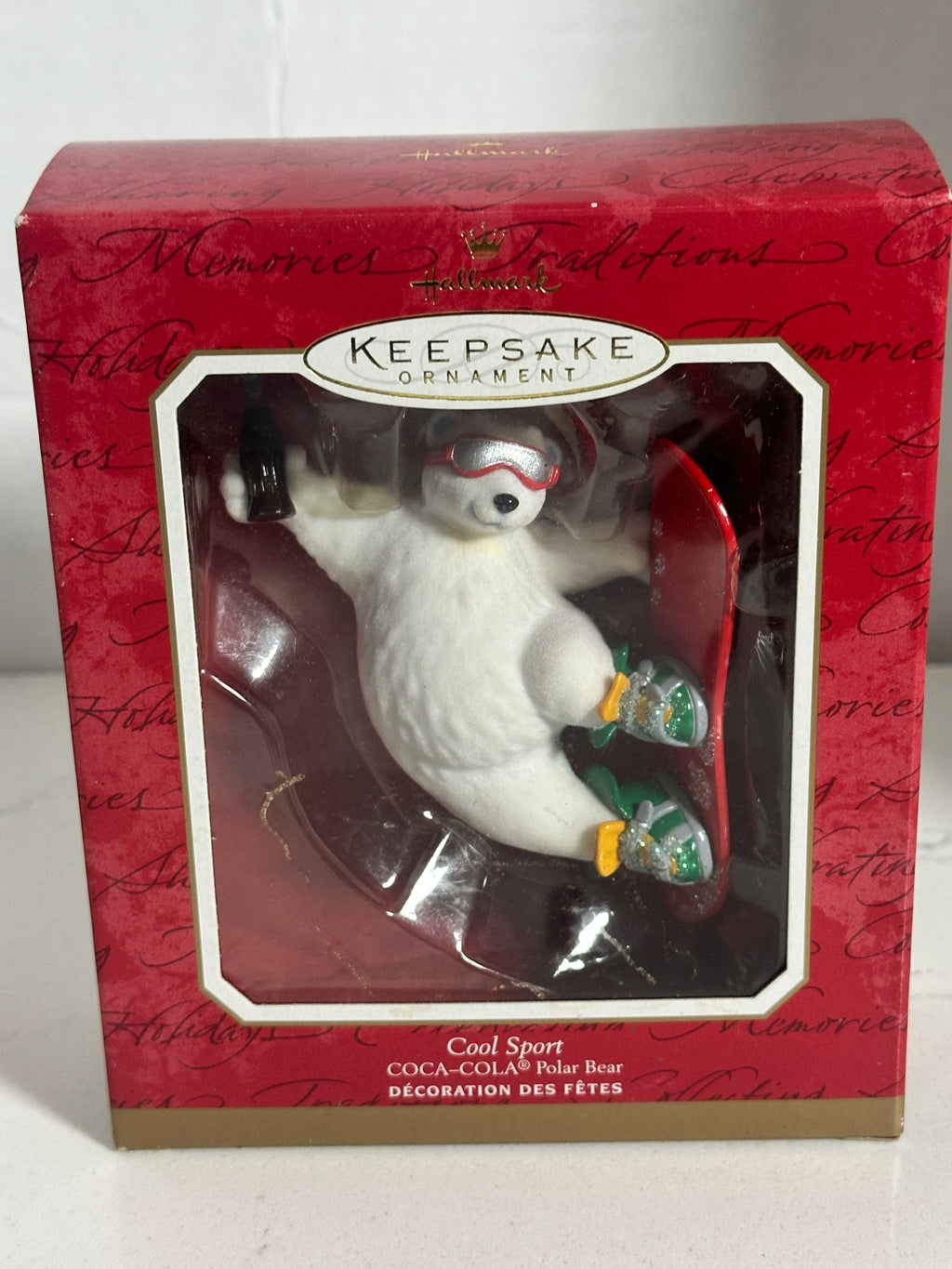 2001 Hallmark “Cool Sport” Coca-Cola Polar Bear Ornament