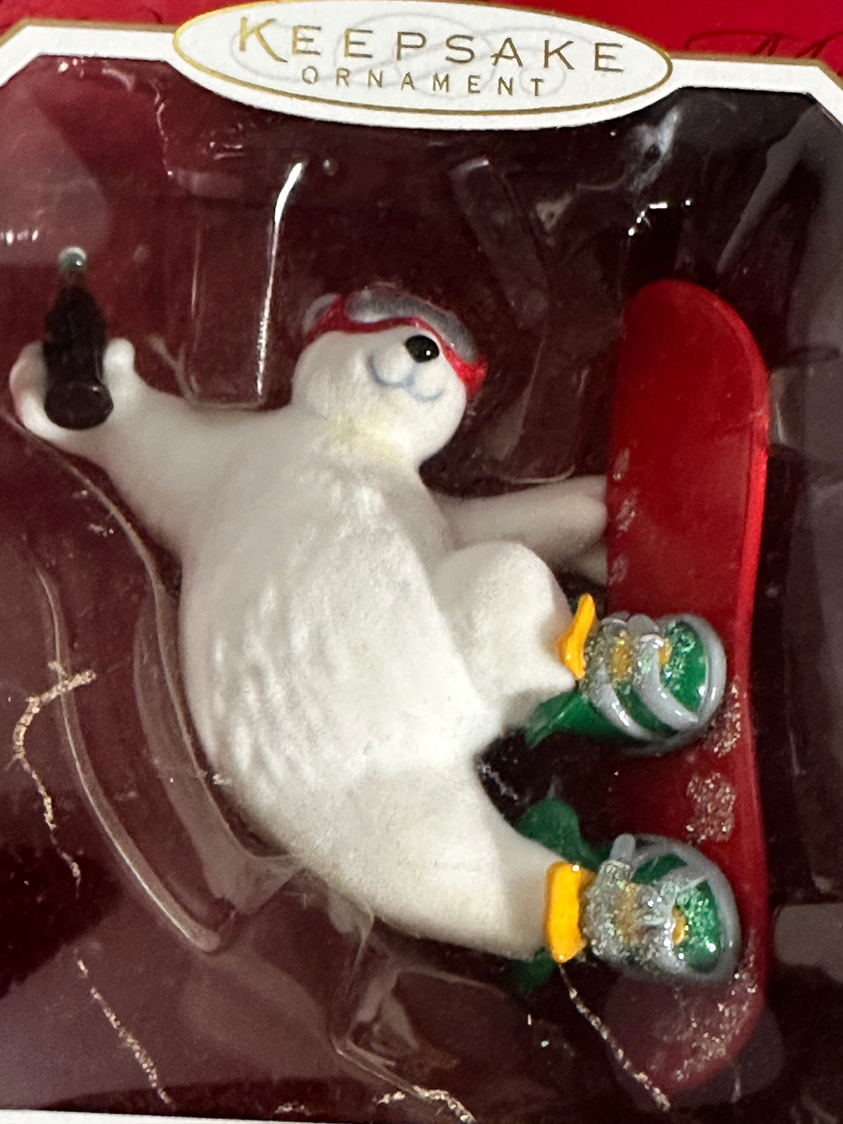 2001 Hallmark “Cool Sport” Coca-Cola Polar Bear Ornament