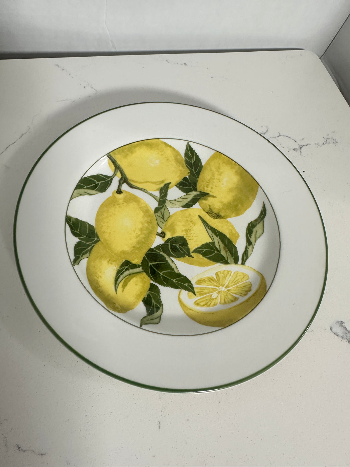 American Atelier Harvest Fruit Lemon Plate | 8-Inch Porcelain