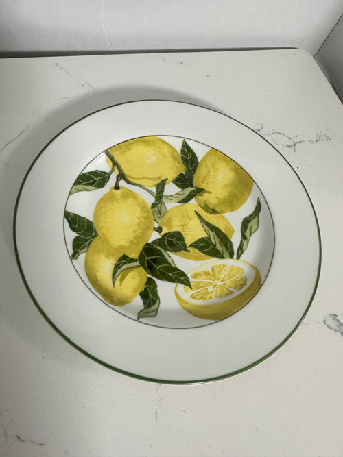 American Atelier Harvest Fruit Lemon Plate | 8-Inch Porcelain